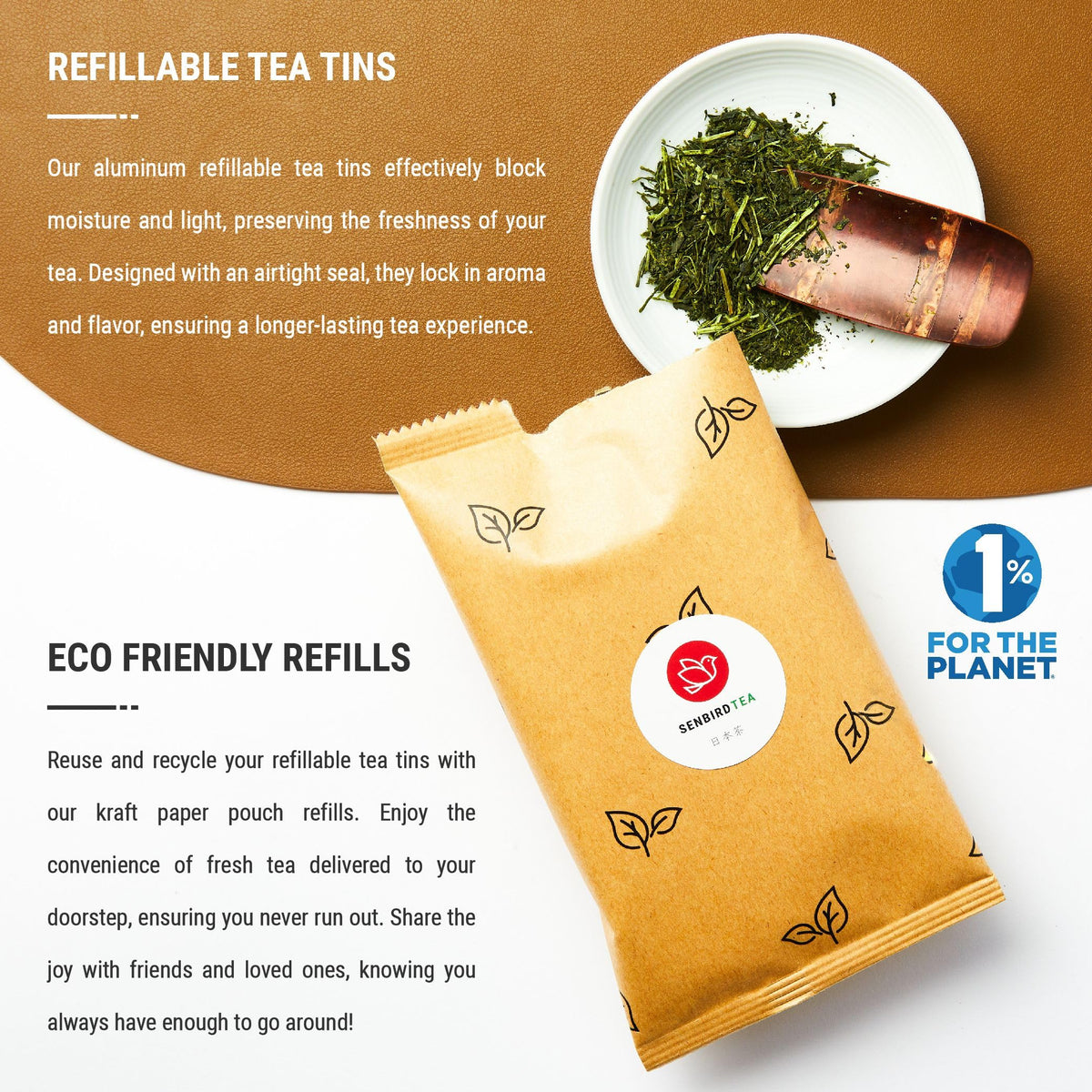 Senbird Premium Sencha – Japanese Green Tea from Shizuoka | Loose Leaf in Airtight Tin (3.5oz/100g)