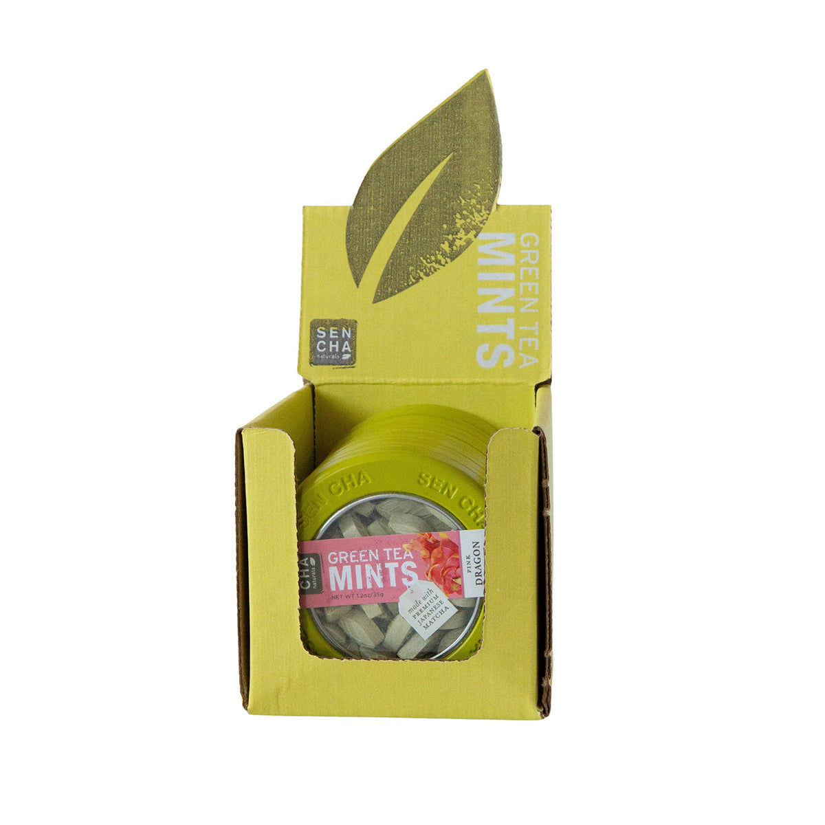 SENCHA NATURALS Green Tea Mints – Pink Dragonfruit, 1.2oz (Pack of 6)