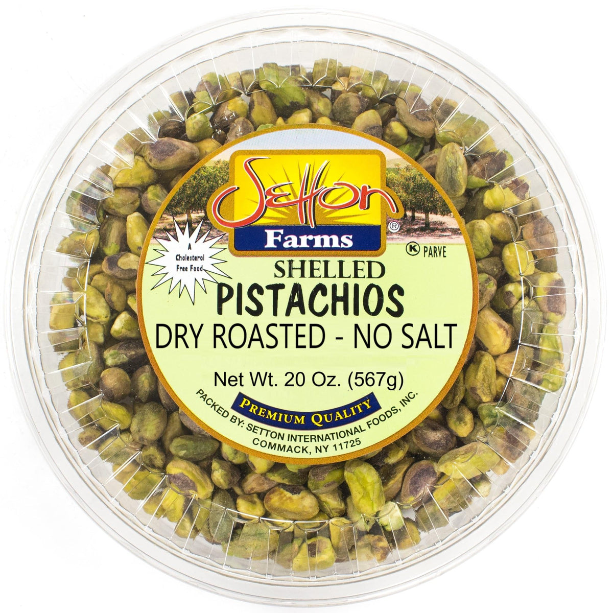 Setton Farms Shelled Pistachio Kernels – Dry Roasted No Salt, 20 oz