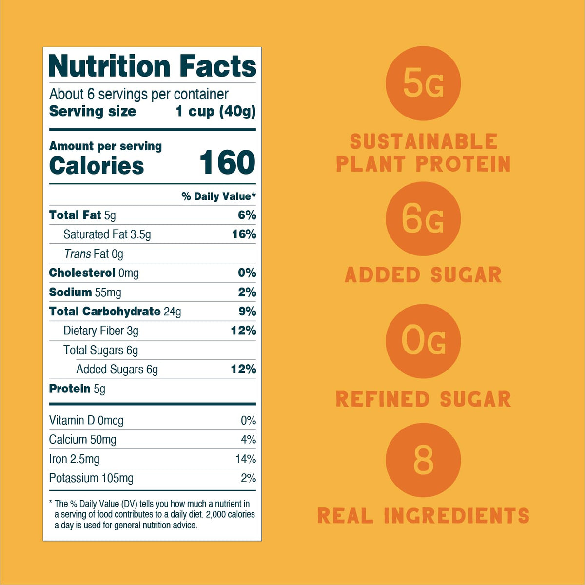 Seven Sundays Oat Protein Cereal | Maple Cinnamon, Gluten Free, 5g Protein