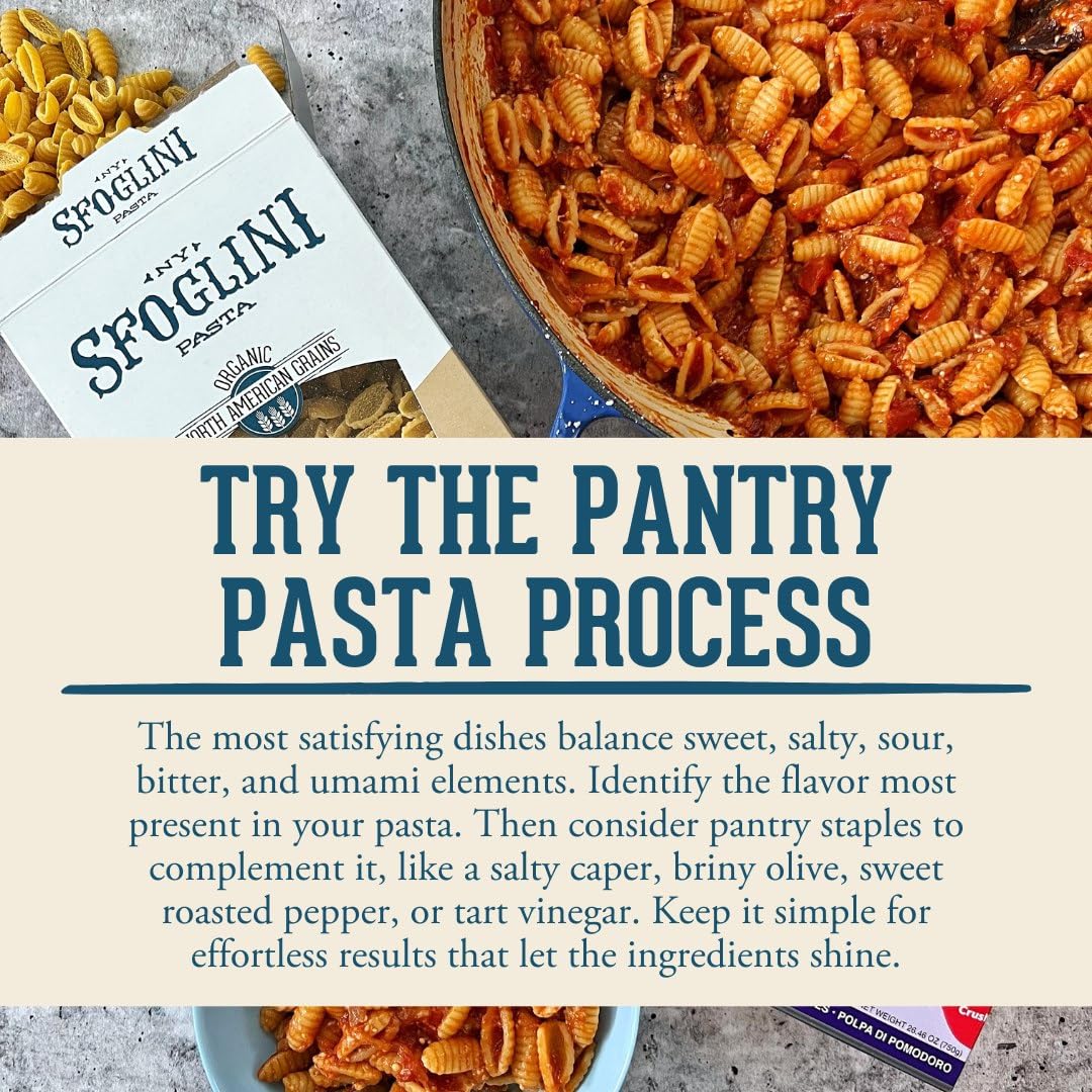 Sfoglini Trumpets Pasta (Organic Durum Semolina) – Campanelle Bell Shape, 4-Pack 16oz