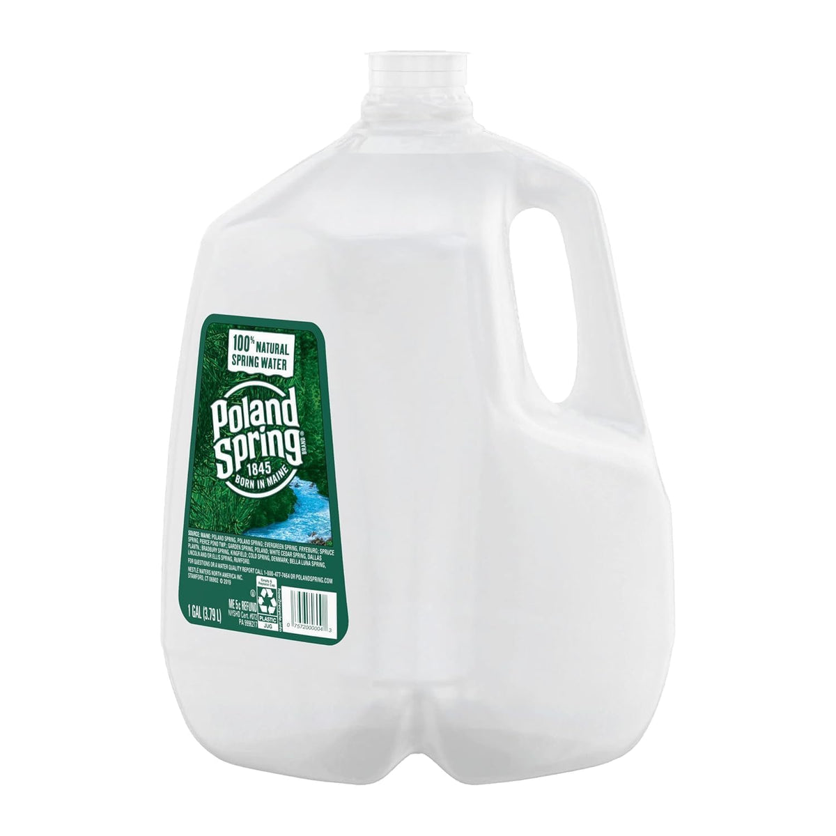 SHAHCO Poland Spring 100% Natural Spring Water — 1 Gallon (2 Pack)