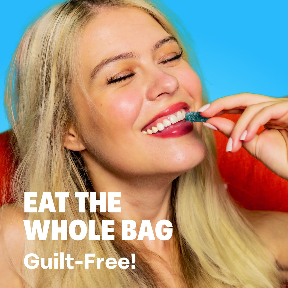 Shameless Snacks Super Sour Blue Raspberry – Keto, Vegan, Gluten Free Sour Gummies & Fruit Snacks