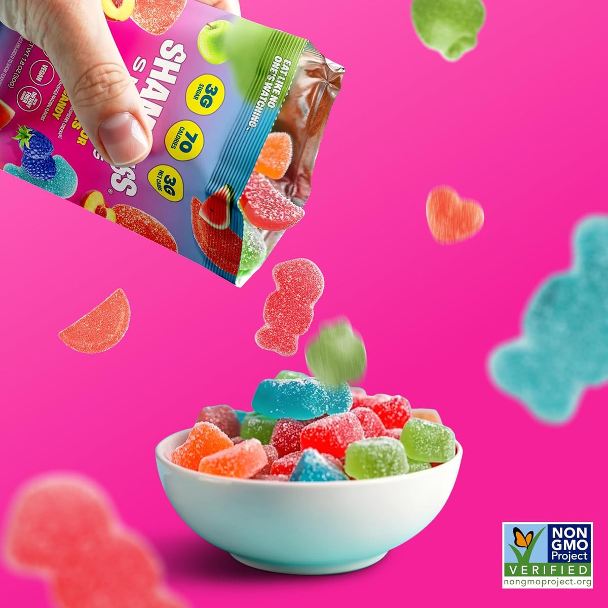 Shameless Snacks Sweet & Sour All-Stars Mixed Bag – 5 Flavors, 3g Sugar, 70 Calories, Keto & Vegan