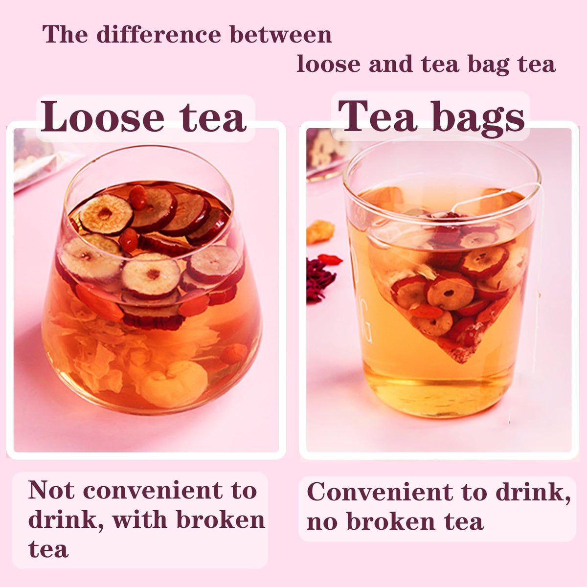 Shengmingxi Longan Red Date Tea — Rose, Jujube & Goji, Caffeine-Free 160g