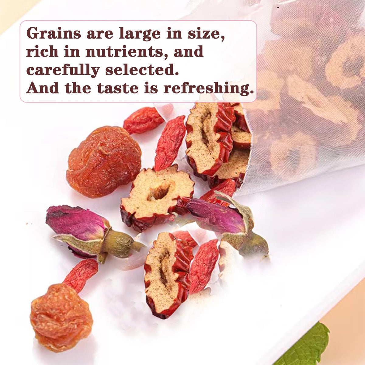 Shengmingxi Longan Red Date Tea — Rose, Jujube & Goji, Caffeine-Free 160g