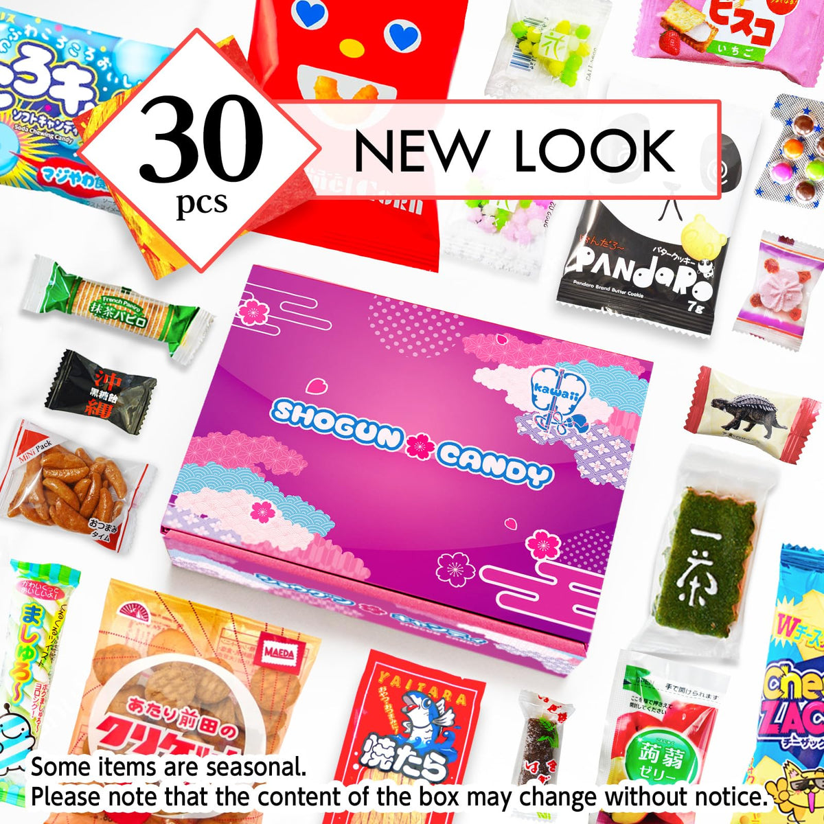 SHOGUN CANDY Japanese Snacks Variety Pack – 30 Pcs
