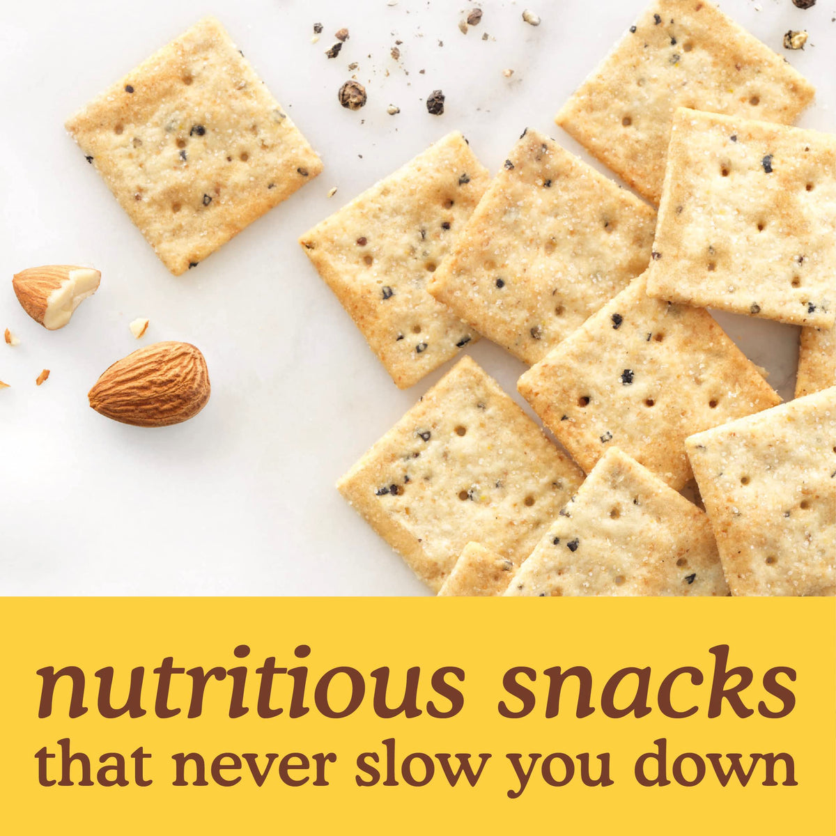 Simple Mills Almond Flour Crackers, Black Cracked Pepper – Gluten Free & Vegan