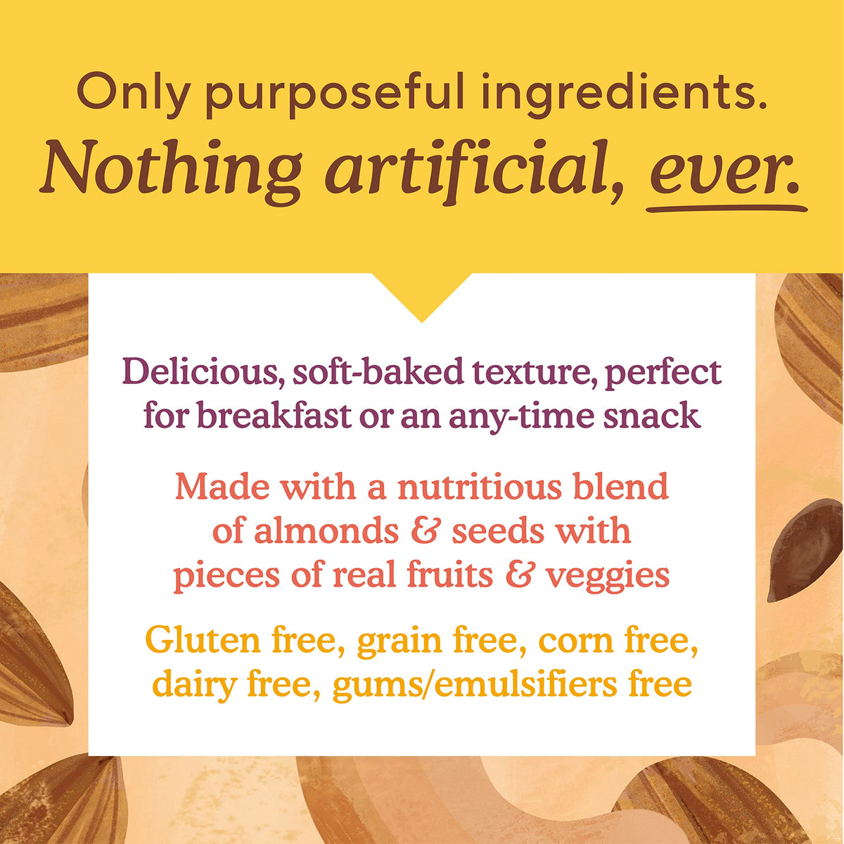 Simple Mills Almond Flour Snack Bars – Spiced Carrot Cake, Gluten Free, Paleo Friendly, 6 oz Pack of 6