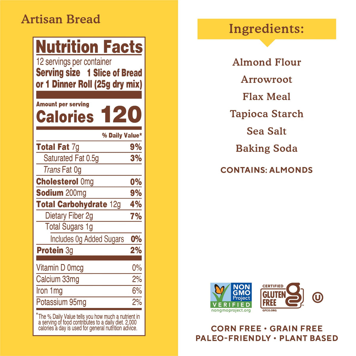 Simple Mills Almond Flour Artisan Bread Mix – Gluten Free, Grain Free, 3-Box Pack (Packaging May Vary)
