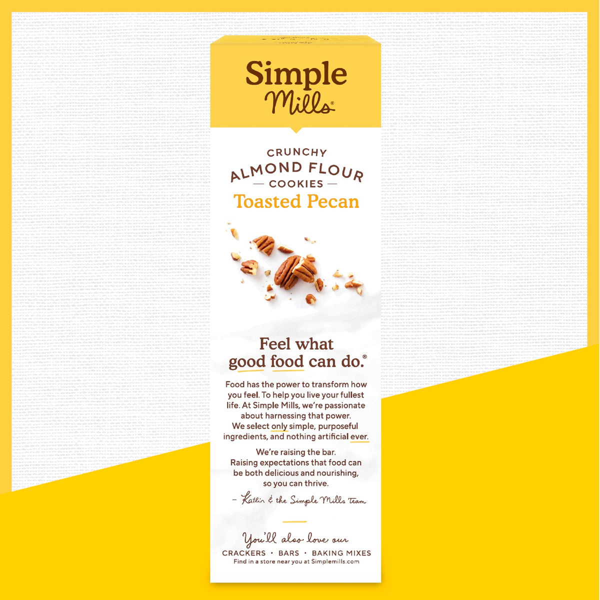 Simple Mills Almond Flour Toasted Pecan Cookies – Gluten Free, Organic Coconut Oil, 6 Count