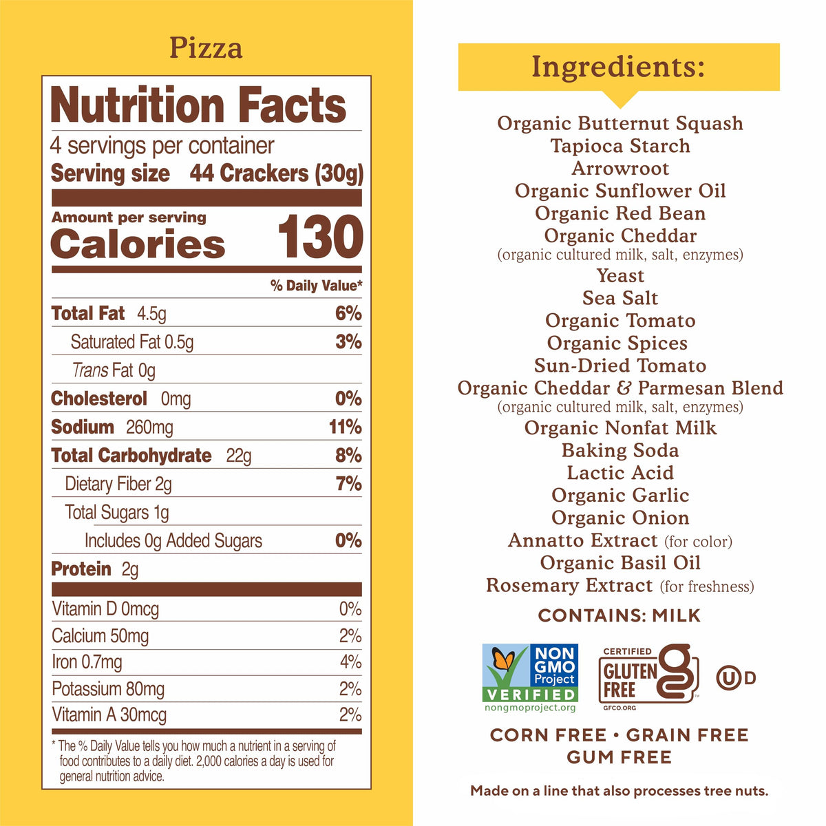 Simple Mills Pop Mmms Pizza Baked Snack Crackers – Gluten Free, 6-Pack
