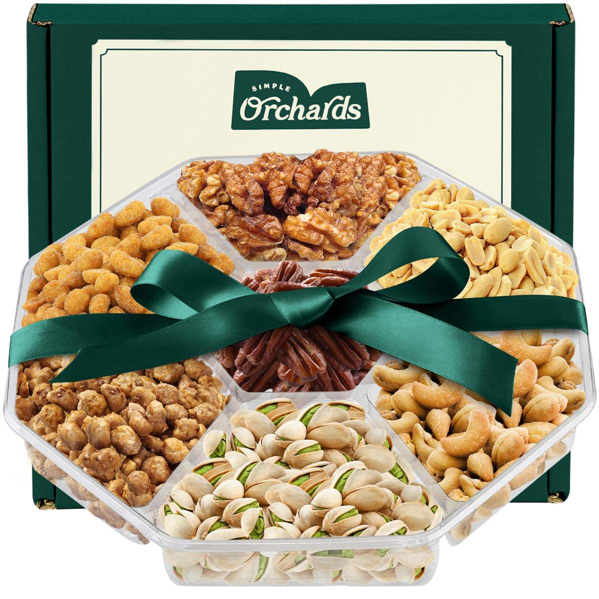 Simple Orchards Fathers Day Nuts Gift Basket | Freshly Roasted Nuts & Elegant Gift Packaging