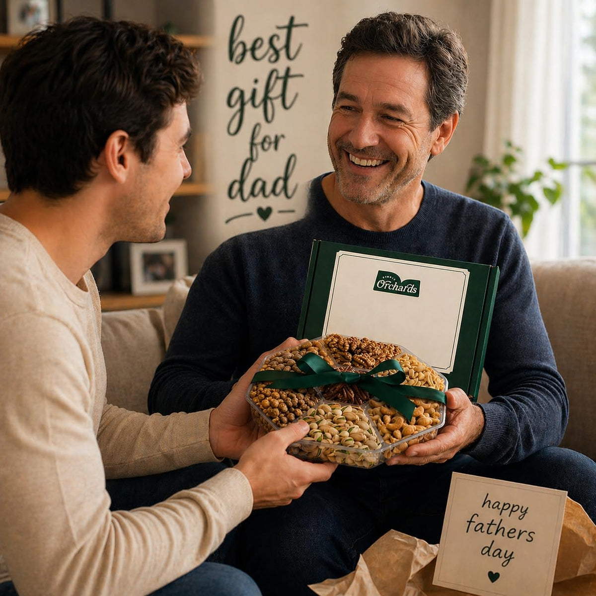 Fathers Day Nuts Gift Basket – Gourmet Fresh Roasted Nuts by Simple Orchards
