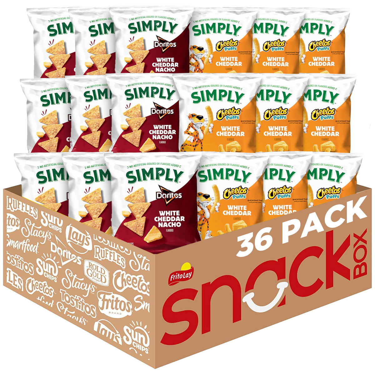 Simply Doritos & Cheetos Mix Variety Pack, 0.875 oz (Pack of 36)