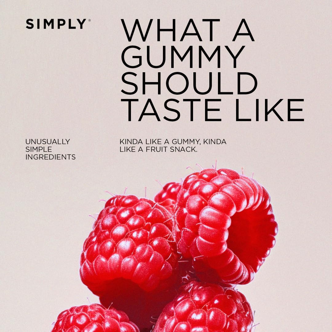 Simply Fruit Bites – Real Fruit Gummies Peach & Raspberry | 8-Pack | Gluten Free & Kosher