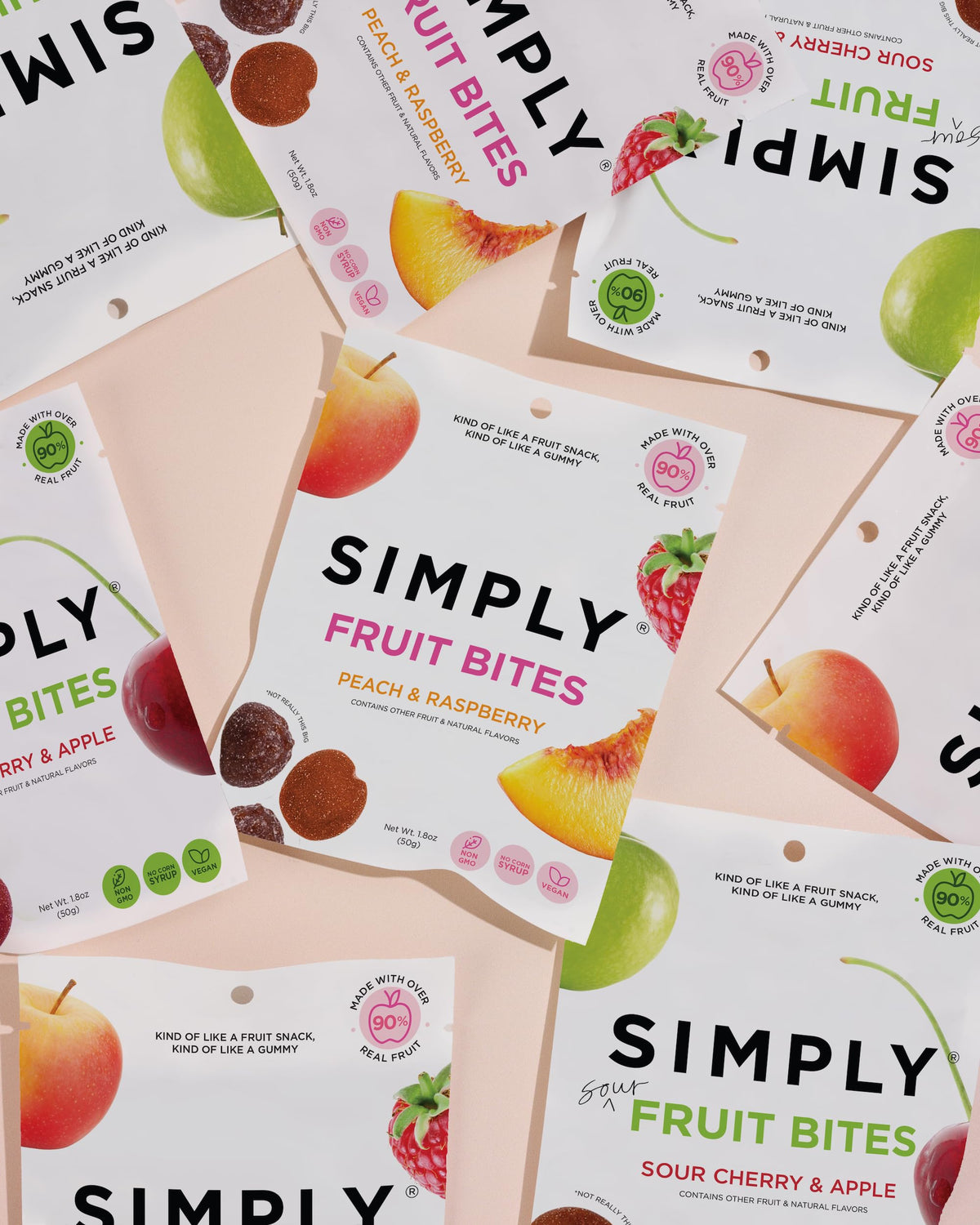 SIMPLY Really Real Gummies – Real Fruit Snack Variety Pack, 1.8 oz (8 count) | Gluten Free & Kosher