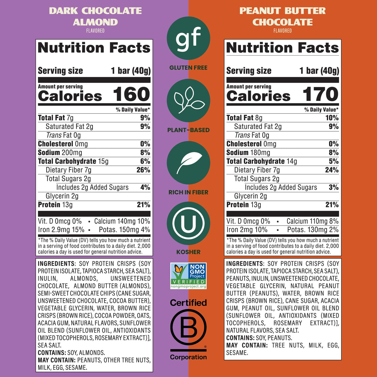 Simply Protein Crispy Bars Variety Pack – 13g Protein, 2g Sugar, 7g Fiber
