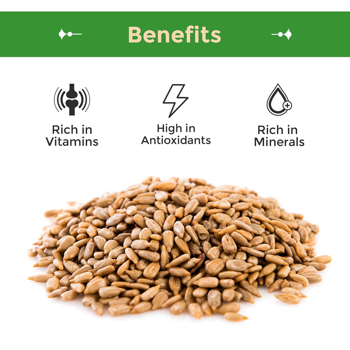 Sincerely Nuts Sunflower Seeds – Roasted & Salted, Hulled | Gluten-Free, Vegan, Kosher, 5 lb Bag
