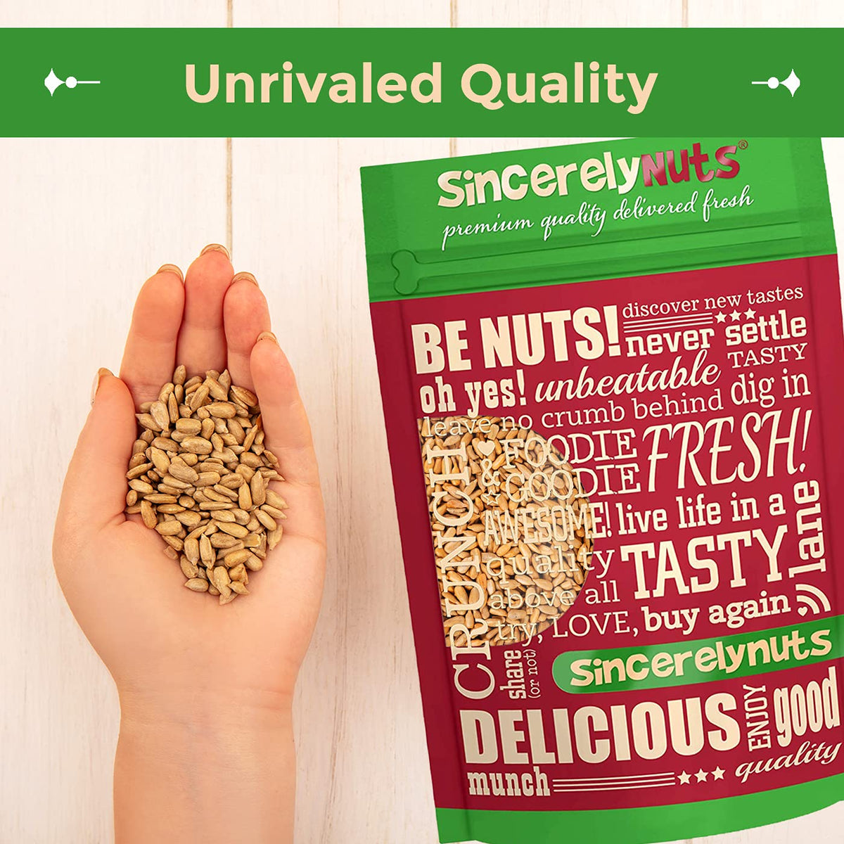 Sincerely Nuts Sunflower Seeds – Roasted & Salted, Hulled | Gluten-Free, Vegan, Kosher, 5 lb Bag
