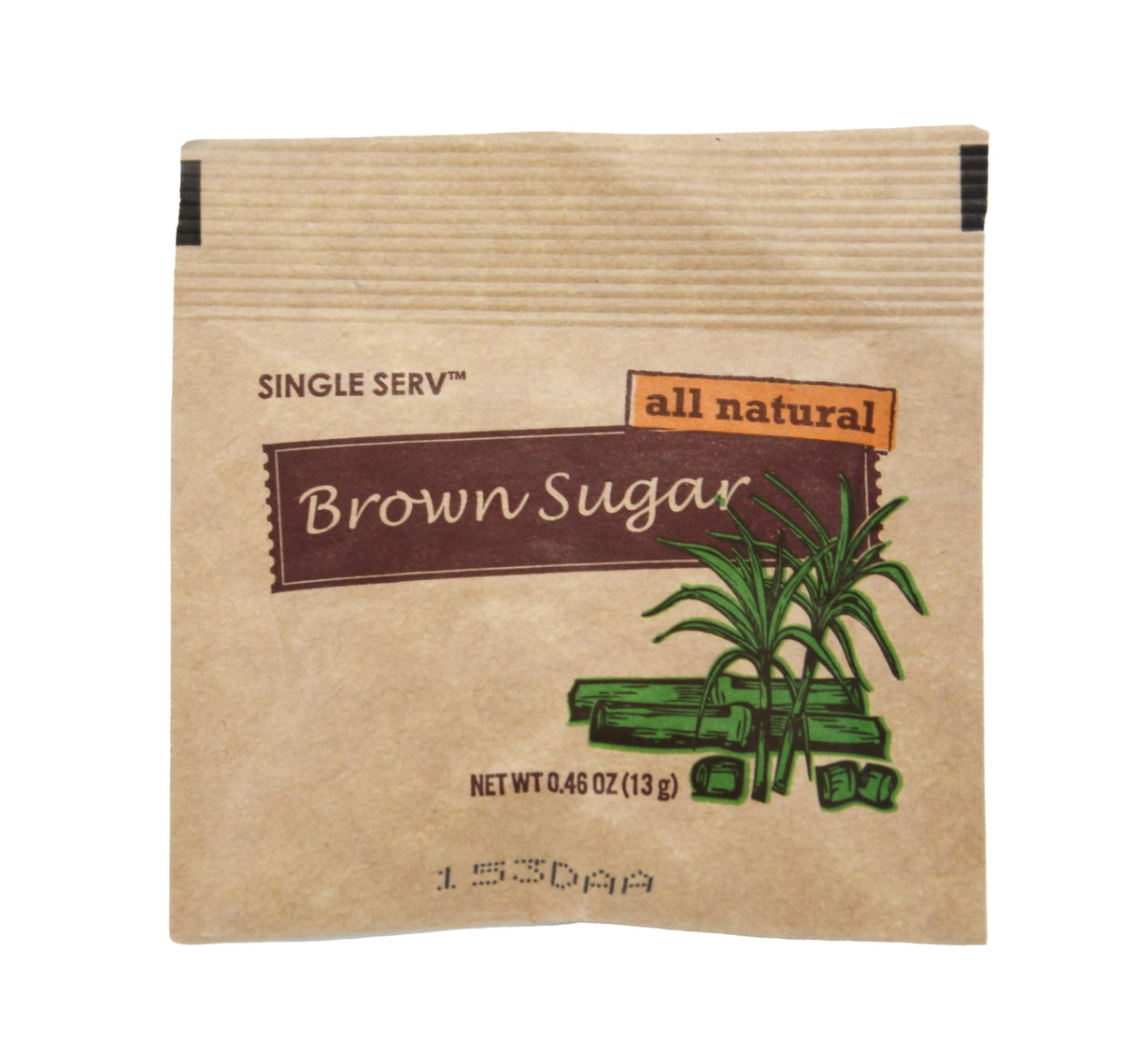 Single Serv All Natural Brown Sugar Packets – 96 Count, 13g Each, Easy Open, On-The-Go Sweetening