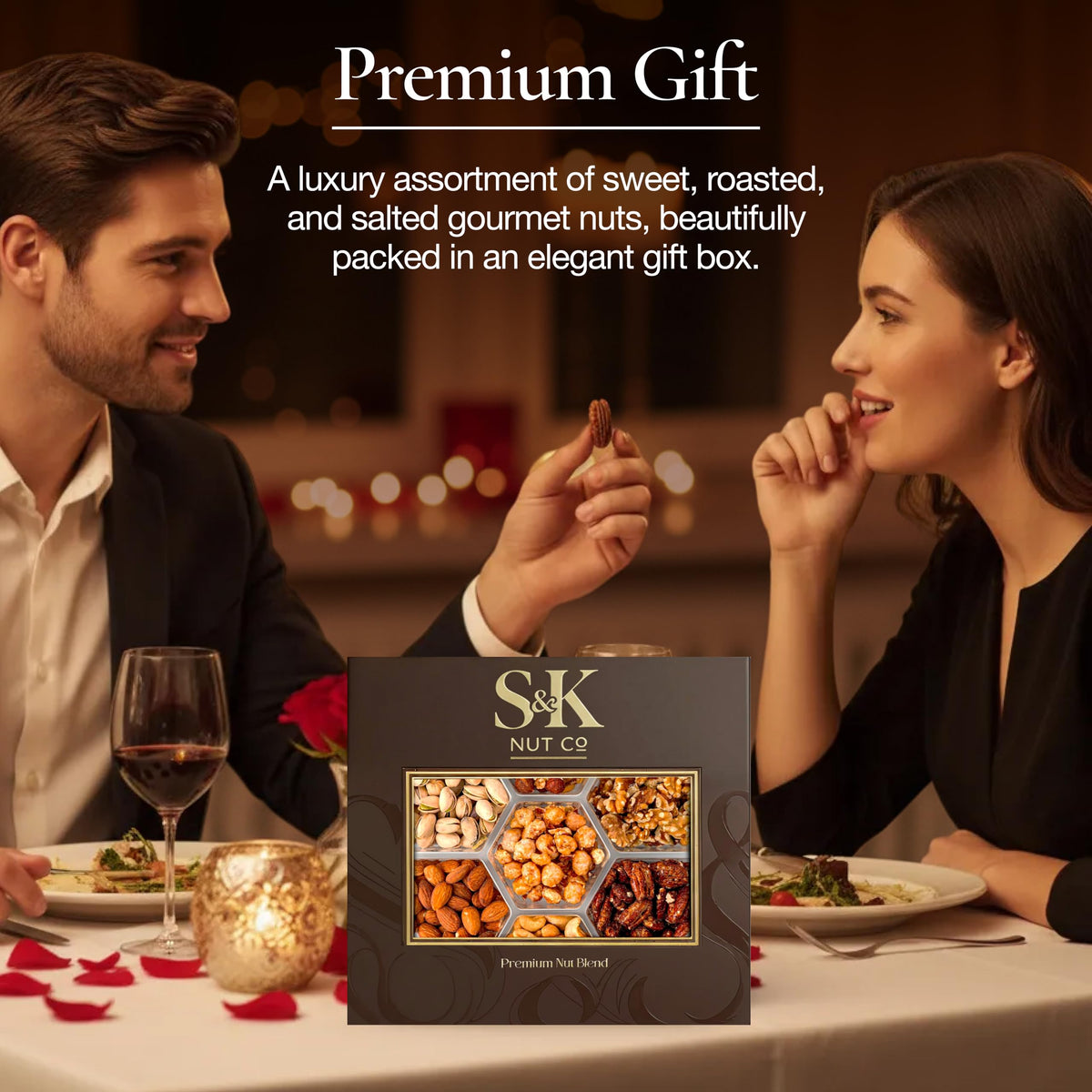 S&K Nut Co. Mother’s Day Nuts Gift Tray – Gourmet Mixed Nuts