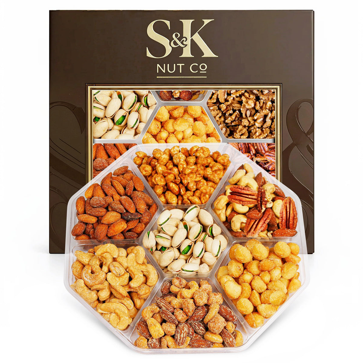 S&K Nut Co. Mother’s Day Nuts Gift Tray – Gourmet Mixed Nuts