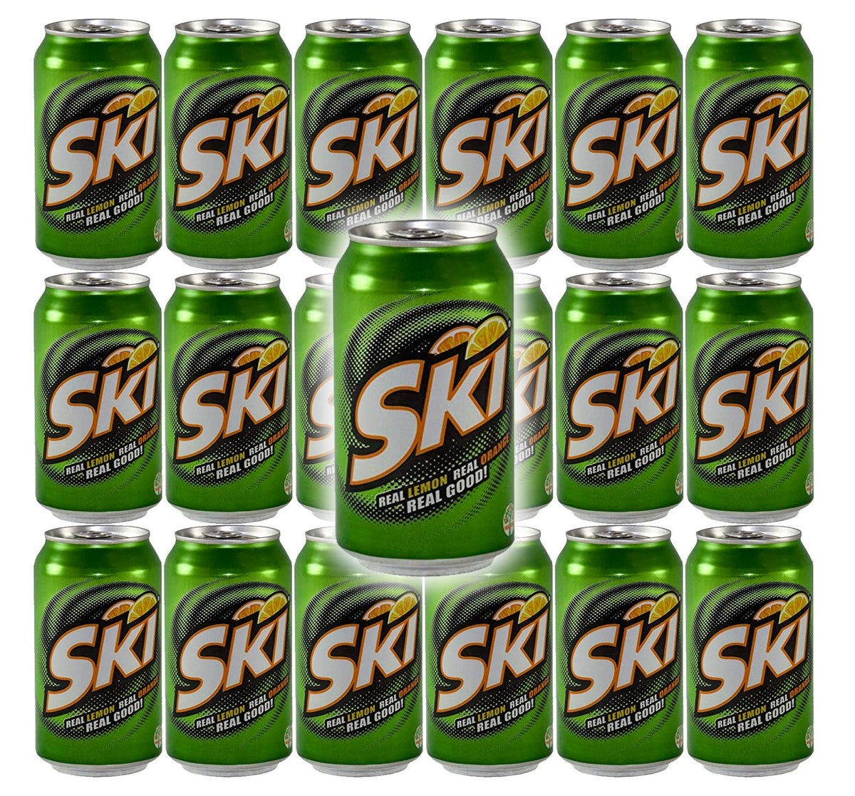 Ski Citrus Soda 18 Pack - 12 oz Cans | Refreshing Citrus Flavor