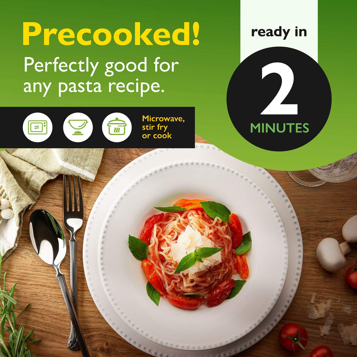 Skinny Pasta Spaghetti — Konjac Noodles, Low Carb & Gluten Free (6 Pack)