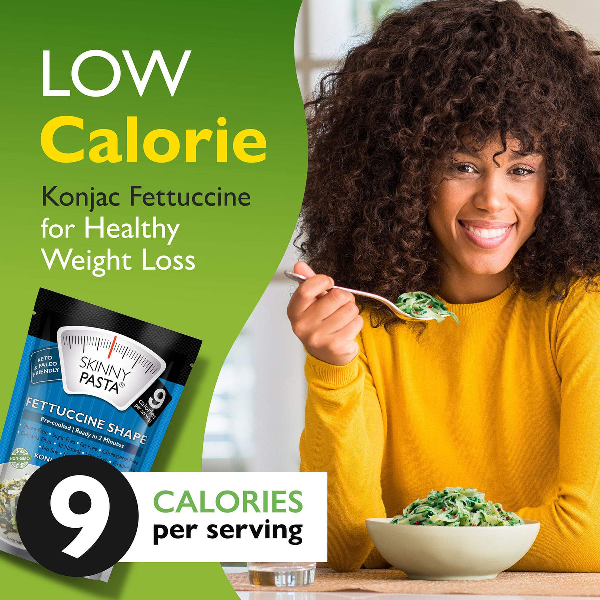 Skinny Pasta Fettuccine Konjac Noodles Low Carb Gluten Free