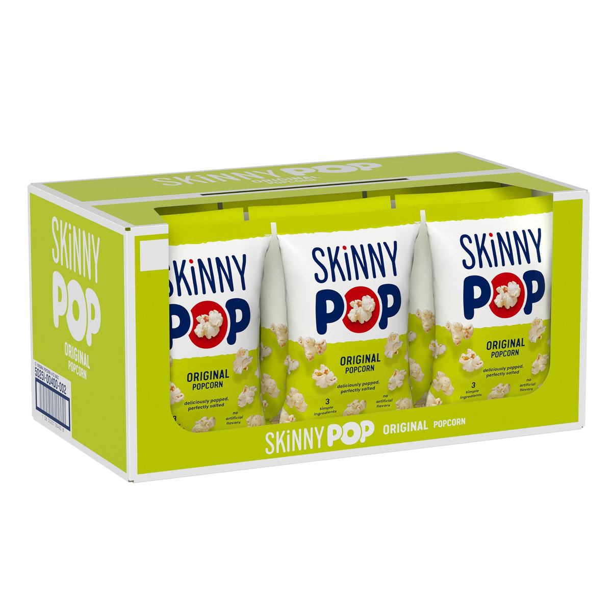 SkinnyPop Original Popcorn — Whole Grain, Dairy-Free, 12-Pack 4.4oz