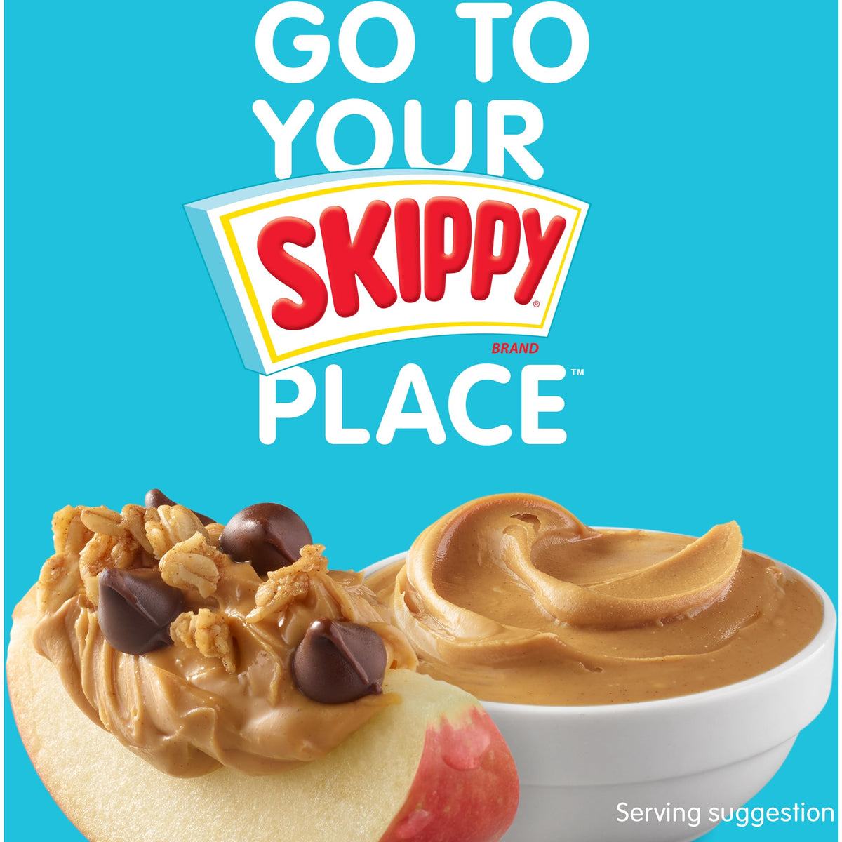 SKIPPY Natural Creamy Peanut Butter Spread – 7 g Protein per Serving, 15 oz (8-Pack)