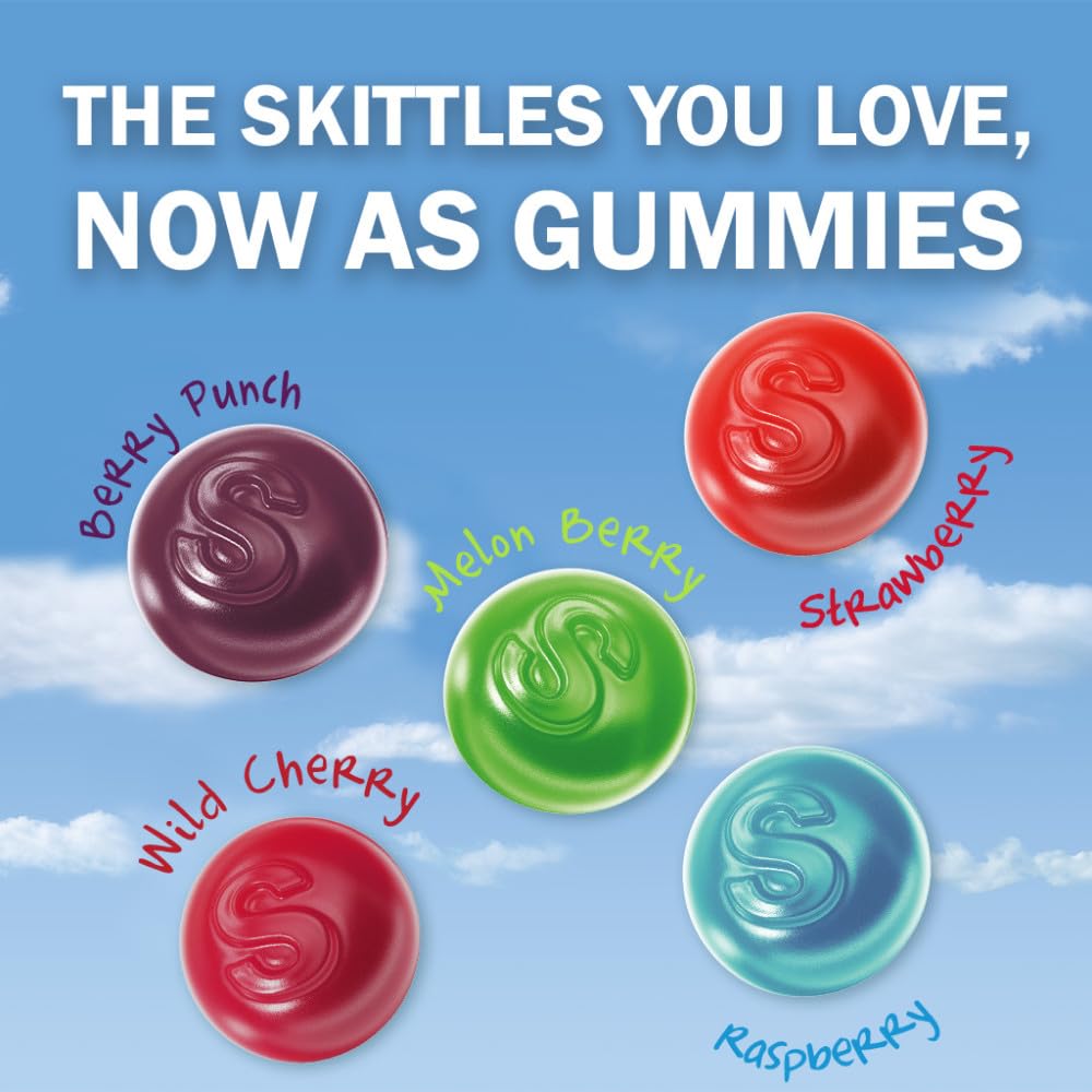 SKITTLES Gummies Wild Berry – 4.2 oz Bags (Pack of 12)