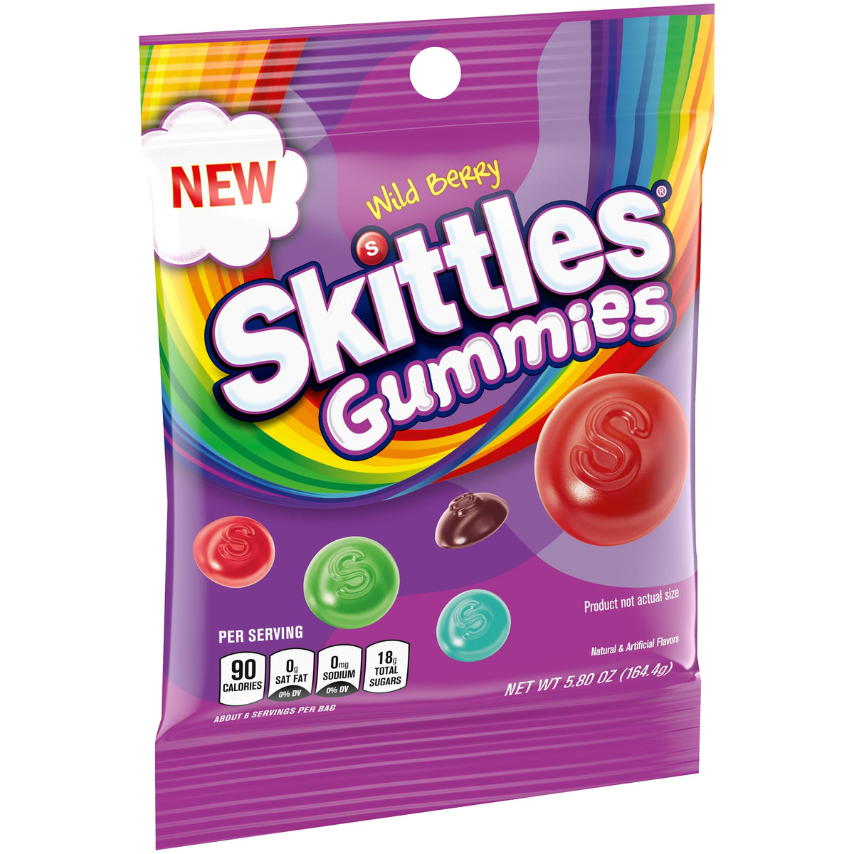 SKITTLES Wild Berry Gummy Candy — 5.8 oz Bags Bulk (Pack of 12)