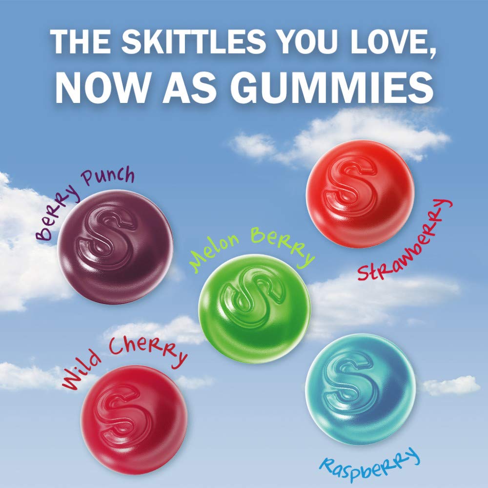 SKITTLES Wild Berry Gummy Candy — 5.8 oz Bags Bulk (Pack of 12)