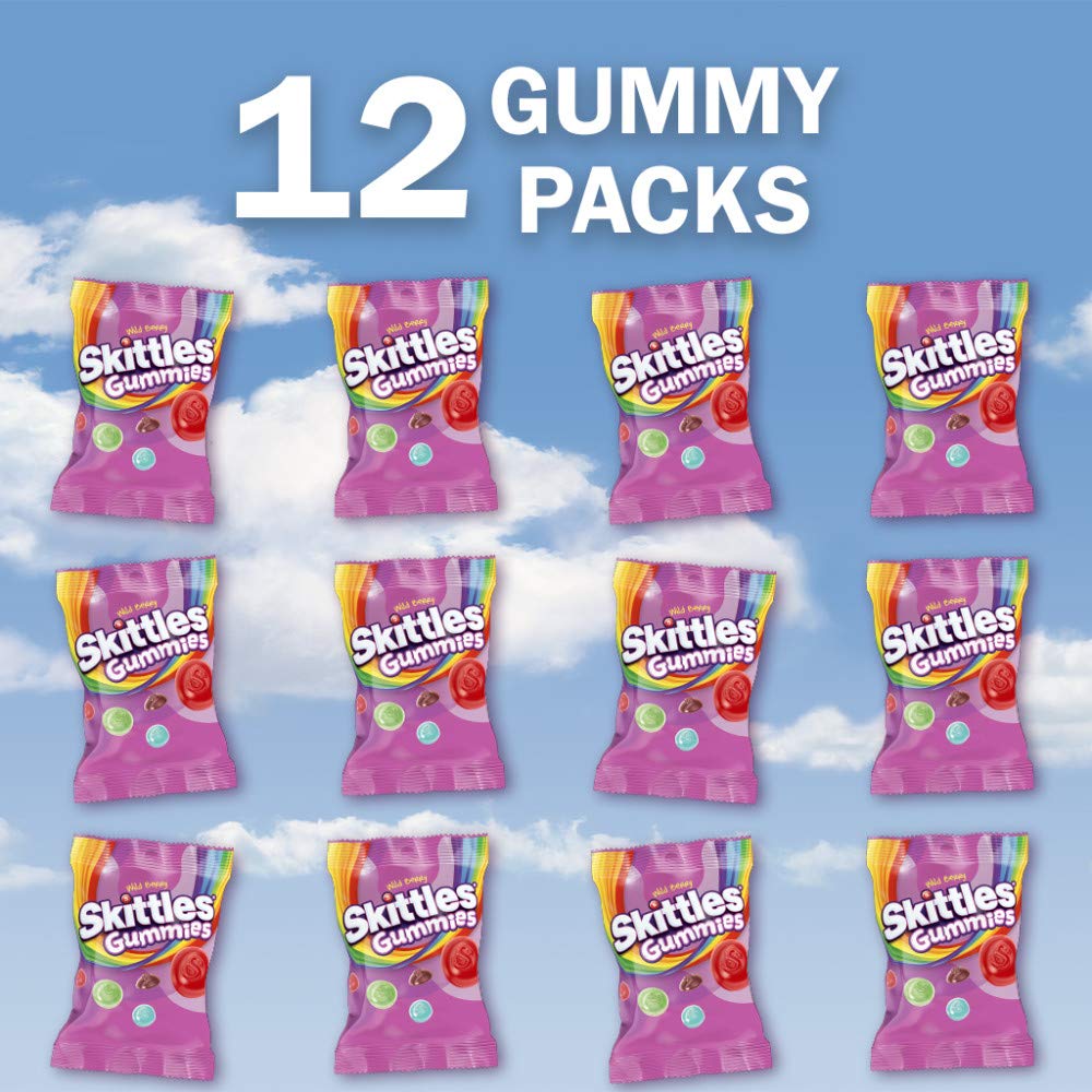 SKITTLES Wild Berry Gummy Candy — 5.8 oz Bags Bulk (Pack of 12)