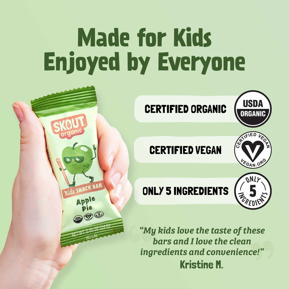 Skout Organic Real Food Bars for Kids – Fruit Variety Pack (36) | Plant-Based, Vegan & Gluten-Free