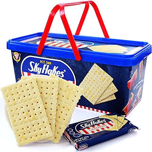 SkyFlakes Filipino Crackers – 32 Packs (800g) Set of 2 | M.Y. San SkyFlakes