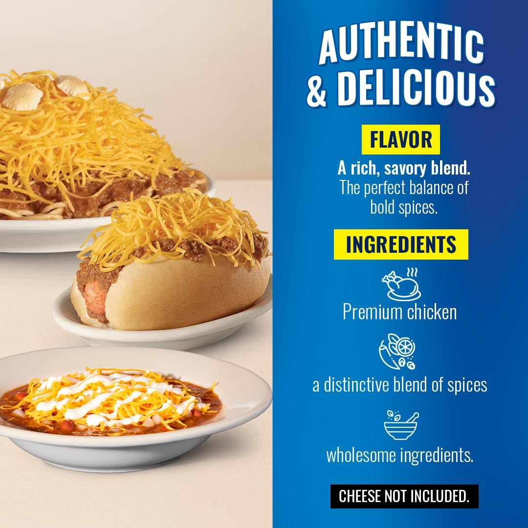 Skyline Chicken Chili Bundle - 4x15 oz Cans + 8 Hot Sauce Packets