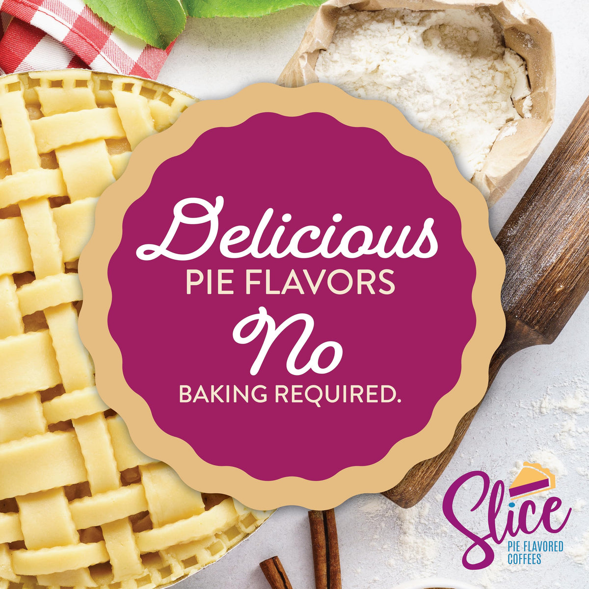 Slice Coffee Coconut Cream Pie Flavored Coffee Pods — 40 Count, K-Cup Compatible