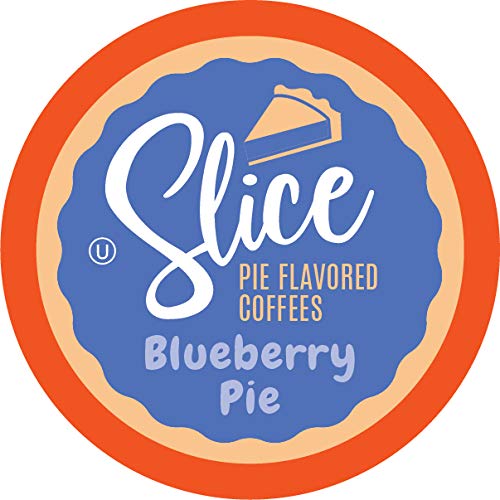 Slice Coffee Blueberry Pie Flavored Coffee Pods for Keurig K-Cup Brewers – 40 Count