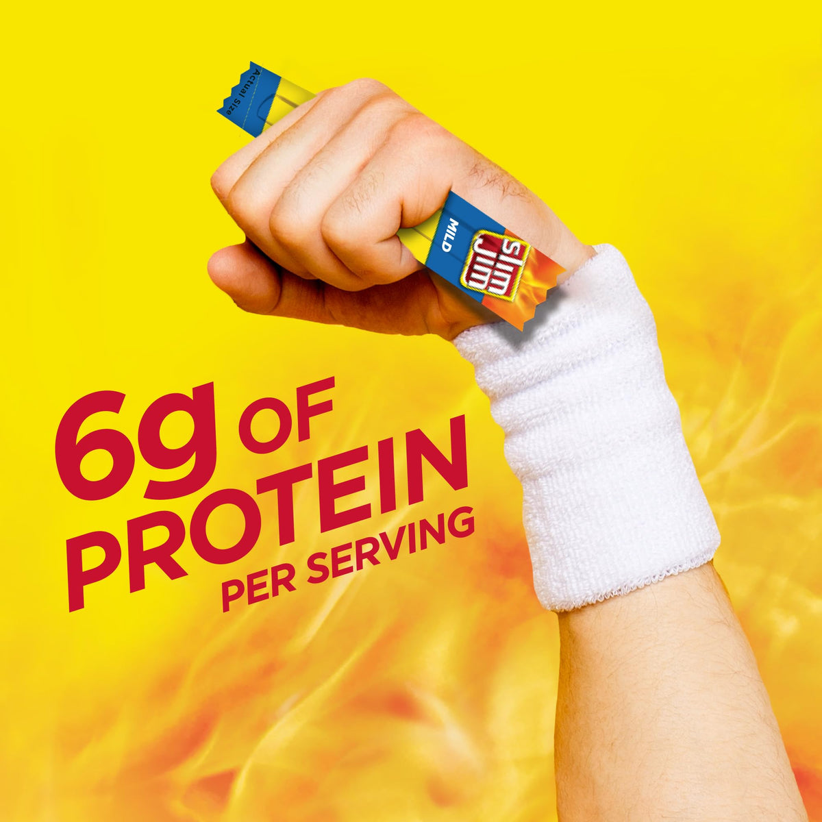 Slim Jim Smoked Meat Sticks – Mild Flavor, 6g Protein per Serving, Snack Size 0.28 oz, 100 Count