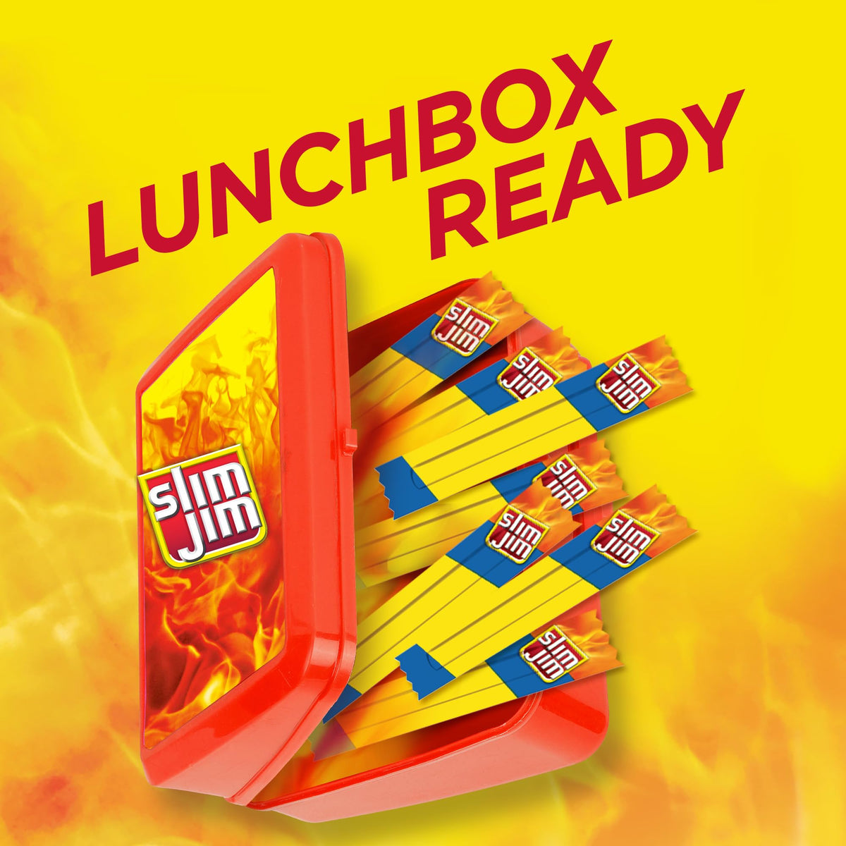 Slim Jim Smoked Meat Sticks – Mild Flavor, 6g Protein per Serving, Snack Size 0.28 oz, 100 Count