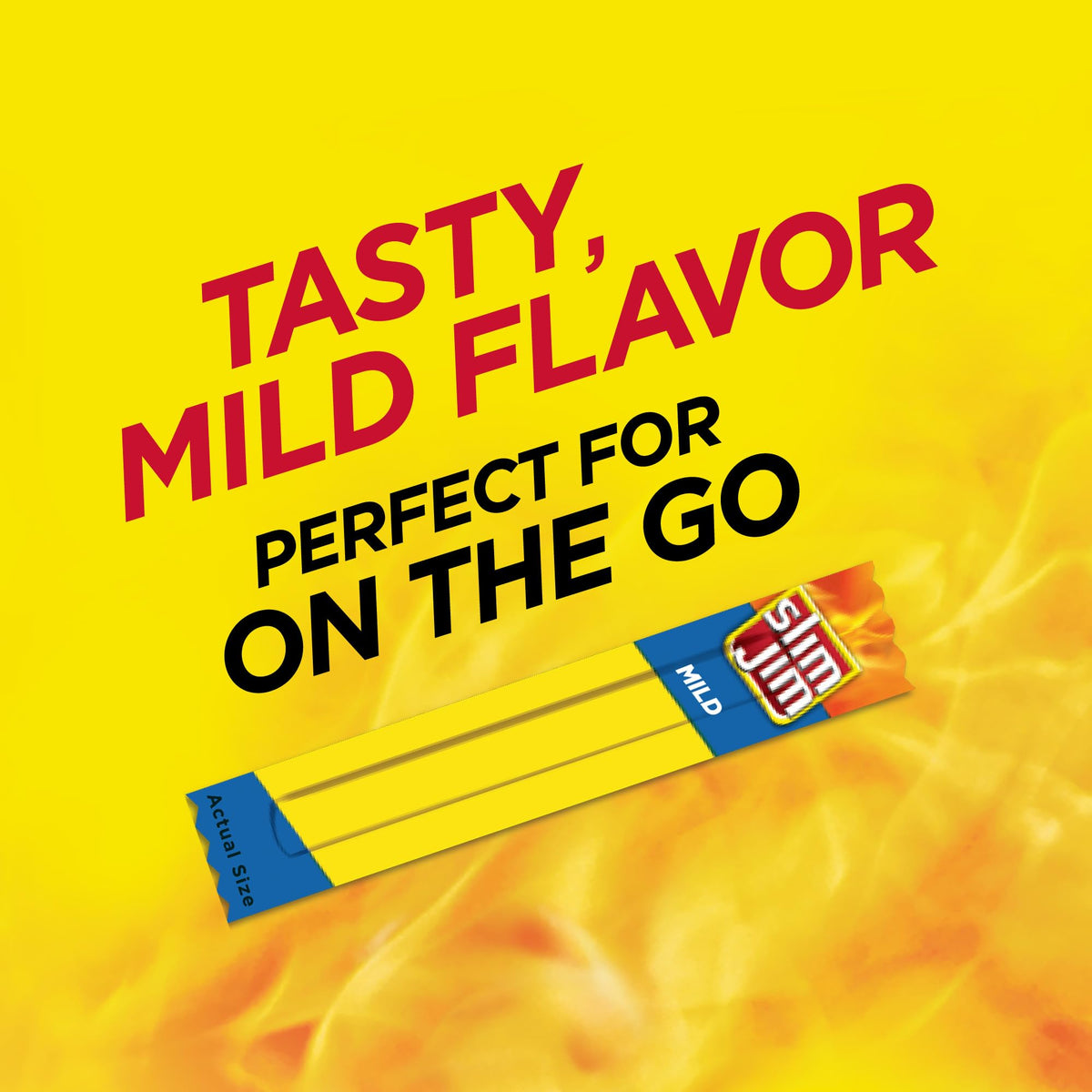 Slim Jim Smoked Meat Sticks – Mild Flavor, 6g Protein per Serving, Snack Size 0.28 oz, 100 Count