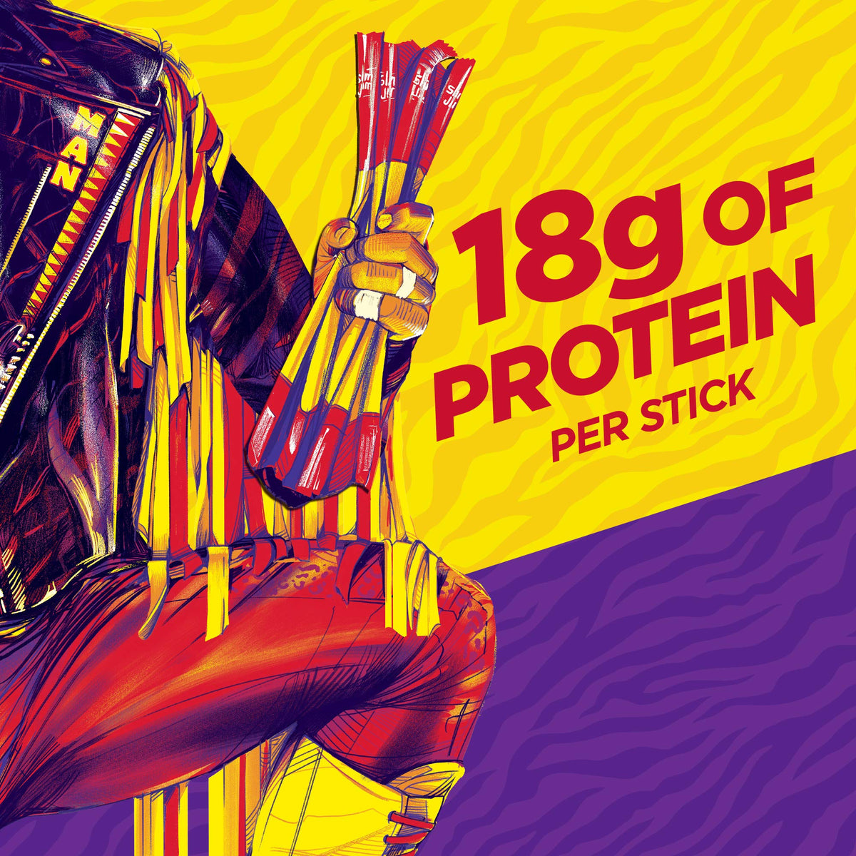 Slim Jim Savage Smoked Meat Sticks Original Flavor – 3 oz, 12 Count
