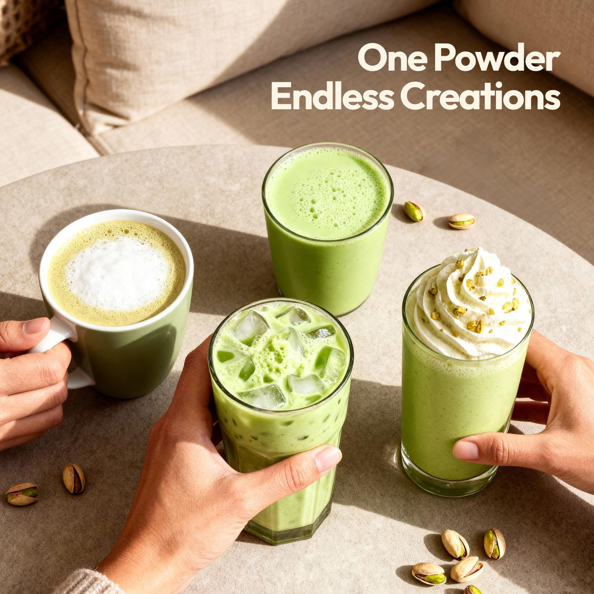 SLO-JO Pistachio White Chocolate Powder | Premium Drink Mix for Hot & Cold Beverages, 2 Lbs