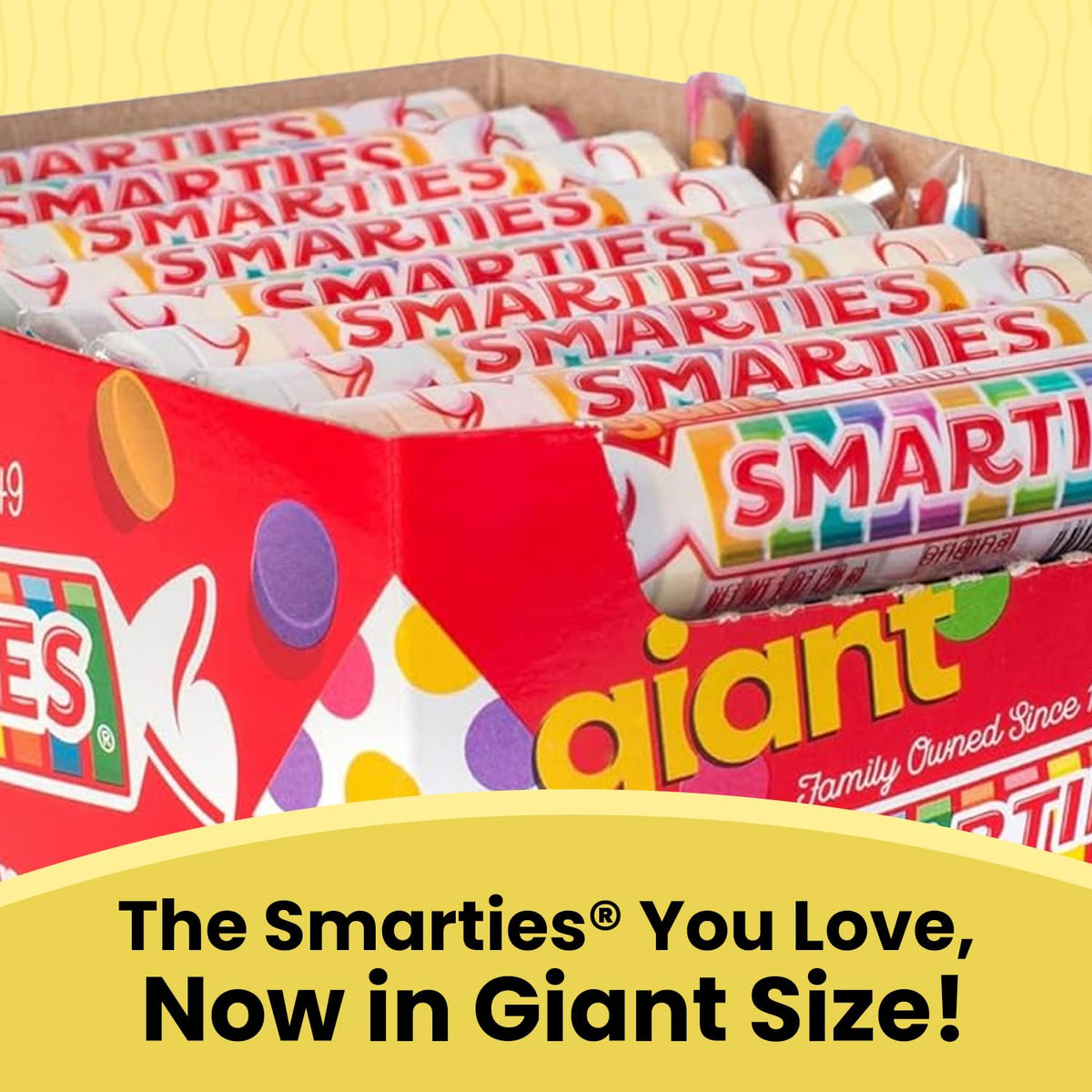 Smarties Candy Variety Pack — Giant Rolls 34 oz + Double Lollies Mega (Gluten Free & Vegan)