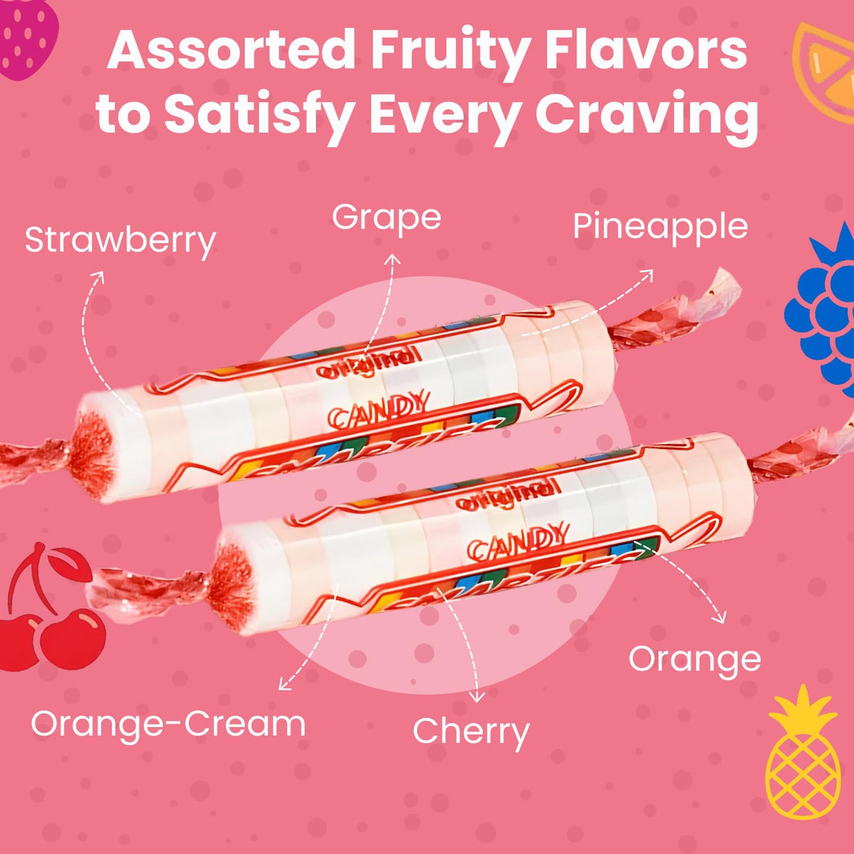 Smarties Bulk Rolls Original Flavor – Gluten-Free, Vegan, Peanut-Free (5 lb)