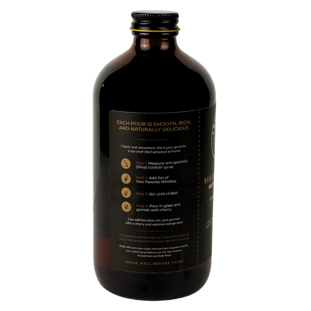 Smokeshow Cocktail Syrup – Old Fashioned Maple Pecan, 64 Servings (16 oz)