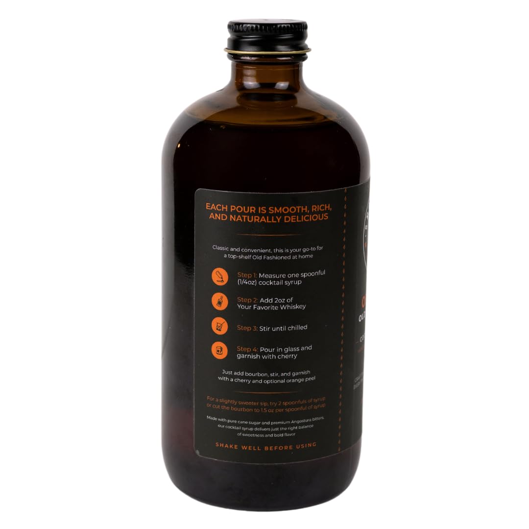 Smokeshow Cocktail Syrup Orange Old Fashioned | 64 Servings (16 oz)